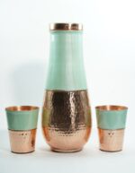 Seinna Carafe Pearl Mint Green Vintage Carafe Copper