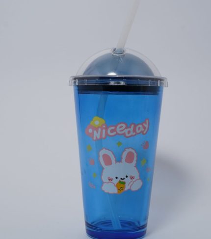 Kids blue glass sipper (1)